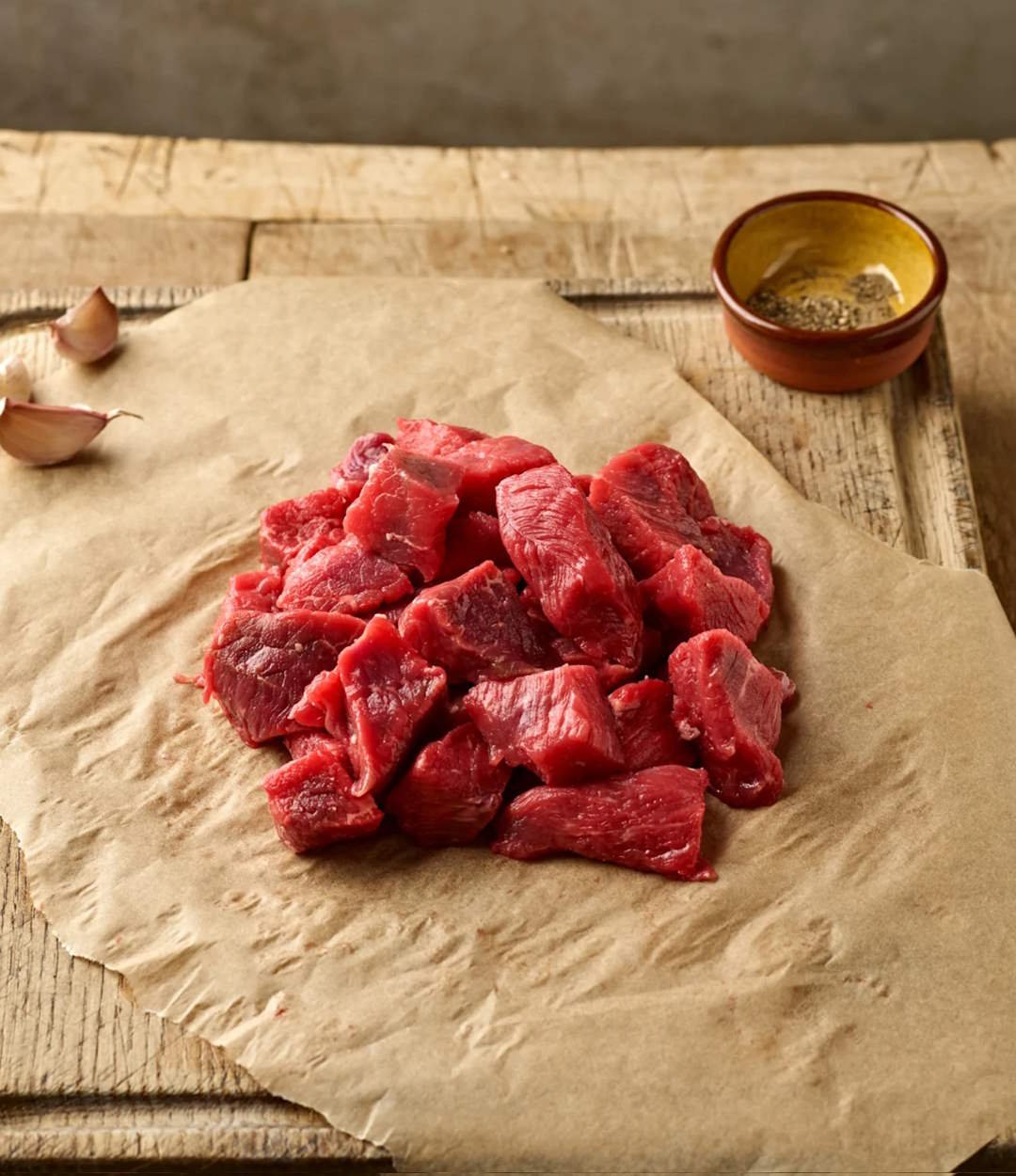 Diced Grass Fed Beef Steak (Pakistan)